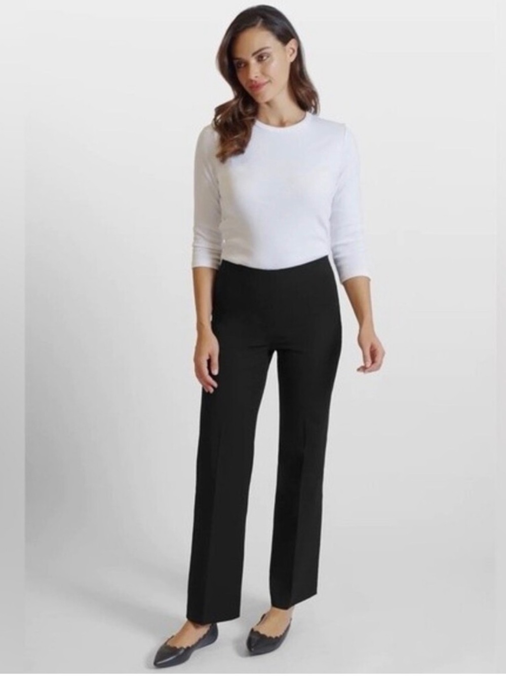 Peace of Cloth Black Wide-Leg Pants
